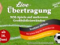 Live-Übertragung der Fußball-WM im Brauhaus am Waldschlösschen