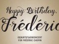  Happy birthday, Frédéric!